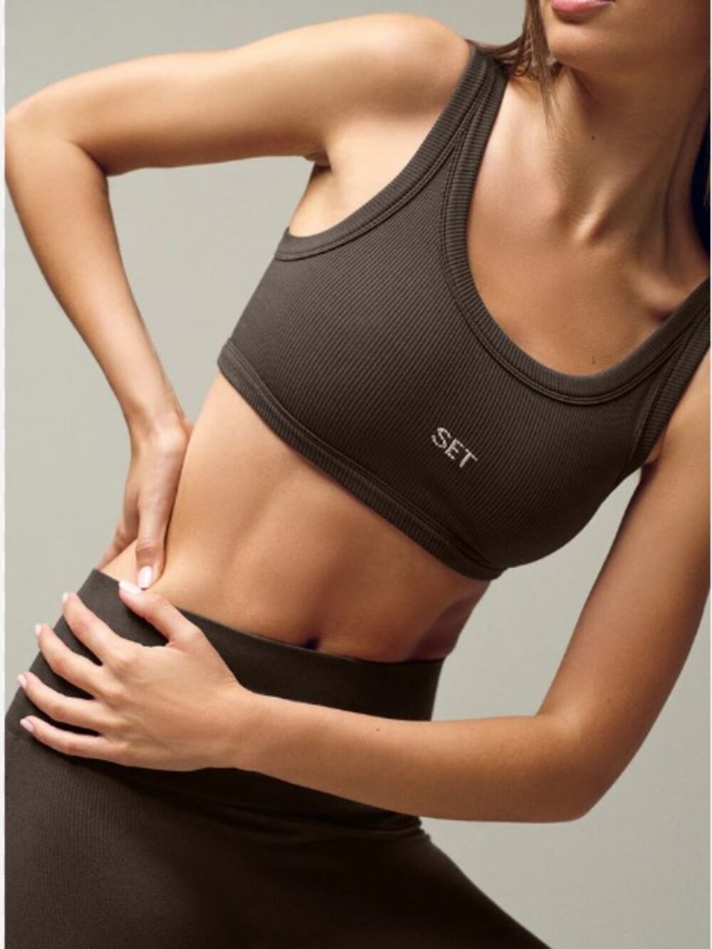 Set Active Ribbed Black Set - Picture 3 of 7